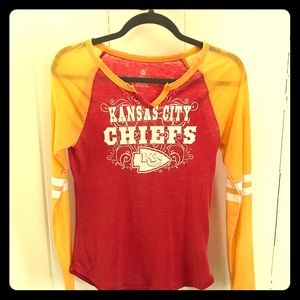 Kansas City Chiefs raglan tee